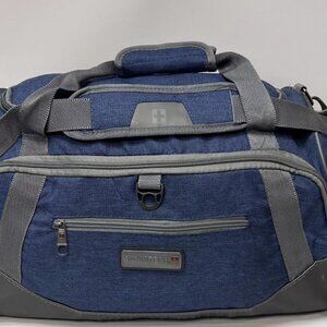 Waterproof Bottom - NWTs SwissTech Blue Excursion 24" Travel Duffel Luggage Bag